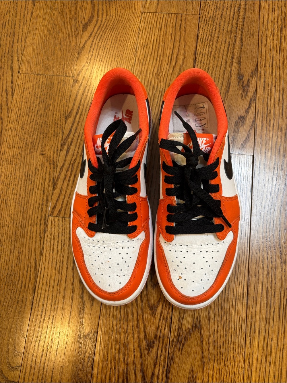 Nike Women’s Low-Top Sneakers in Orange/White/Black